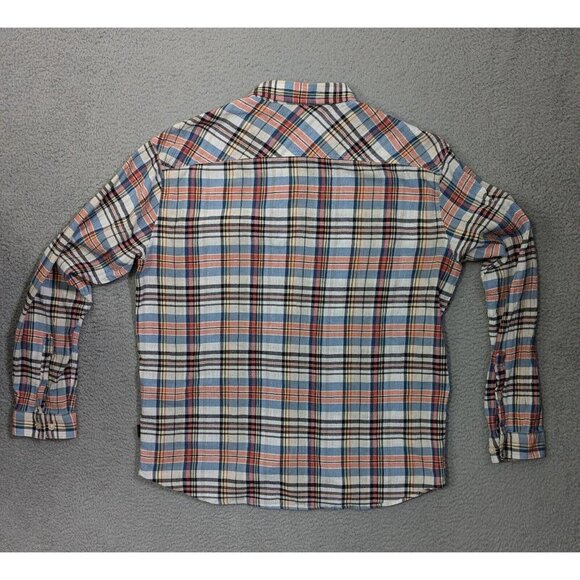 Patagonia A/C Steersman Shirt Mens Large Long Sleeve Button Crinkle Plaid - Picture 2 of 9